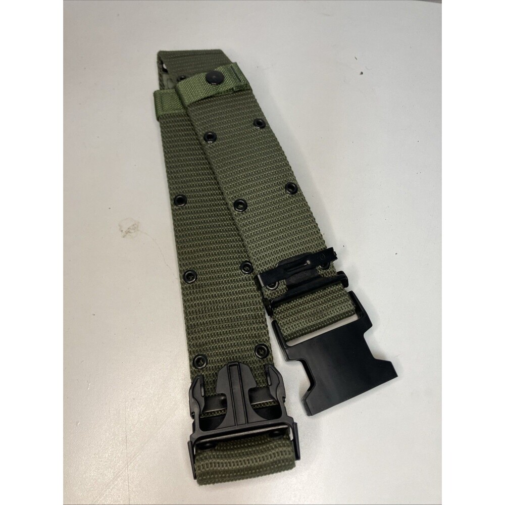 USGI Military Nylon Green Pistol Belt Medium Waist Under 30” Individual